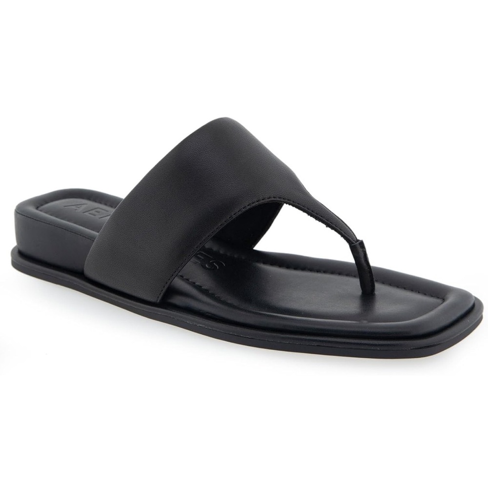 NWT • Aerosoles • Women's Barry Slide Sandal • 🖤 • Size 9 • Black Leather - Picture 5 of 6